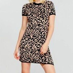 John & Jenn Animal print S knit dress